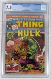 Marvel Feature #11 (1973) Key 1st Thing Solo/ Classic Hulk Battle CGC 7.5
