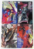 Daredevil/ Spider-Man (2001) #1, 2, 3, 4 Set / Alex Ross Covers