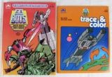 (2) Vintage 1980's Go Bots Coloring/ Activity Books Unused- Golden
