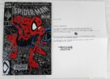 Spider-Man #1 Silver Edition Variant (1990) Key Issue/ Signed by Todd McFarlane w/ COA