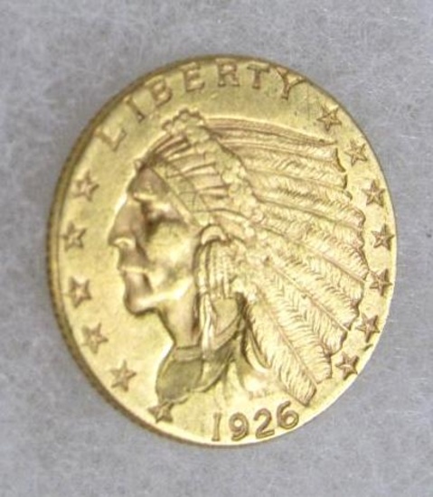 1926 US $2.50 Gold Indian Quarter Eagle