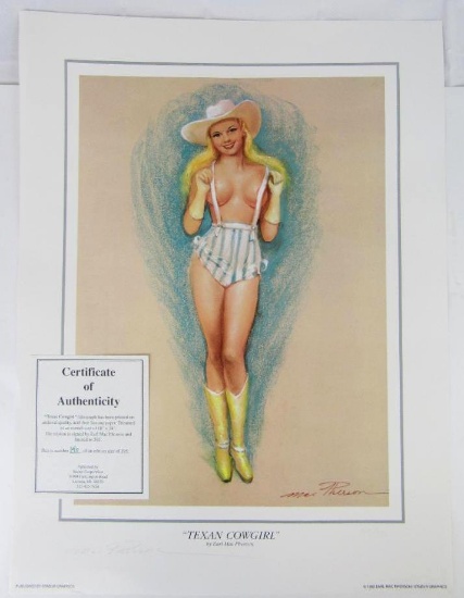 Earl Mac Pherson Signed & Numbered Pin-Up Print