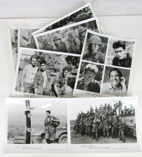 Platoon (1986) Group of (9) Original Studio Photographs