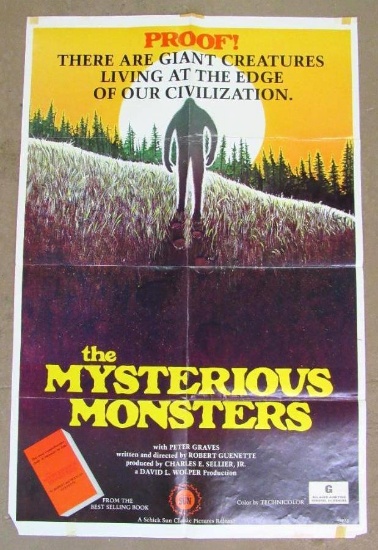 Bigfoot and the Mysterious Monsters Original (1975) Movie Poster