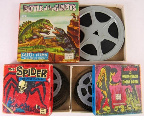 Group of (3) Vintage 8mm Monster Movies