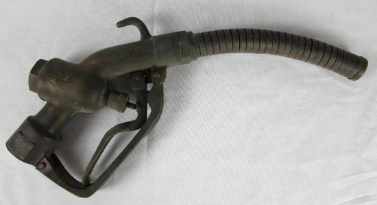 Antique Morrison Bros. #227C (Dubuque, IA) Visible Era Brass Gas Pump Nozzle