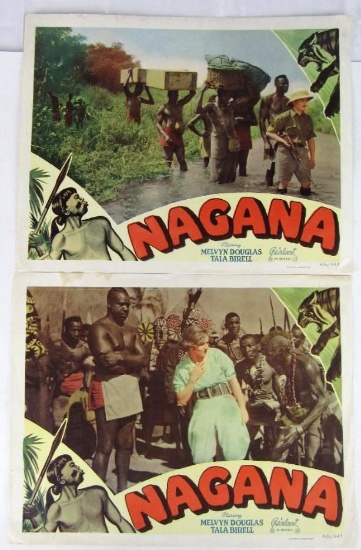 Nagana Group of (2) Rare Zulu 11 X 14 Movie Lobby Cards