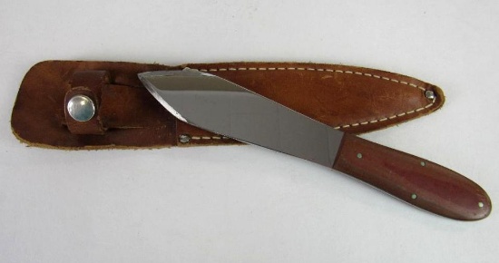 Case XX 7.25" Throwing Knife w/ Wood Handle in Sheath
