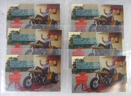 Lot (6) Vintage 1970's Ed "Big Daddy" Roth Rat Fink Postcards