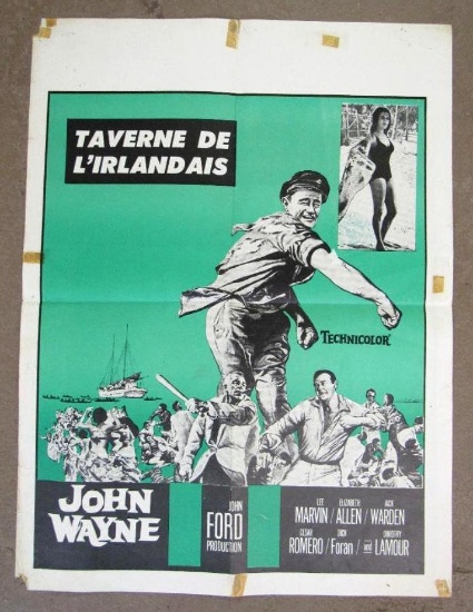 John Wayne Donovan's Reef Original 1963 French Movie Poster