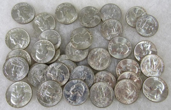1956 Washington Silver Unc. Group. $8.75 Face