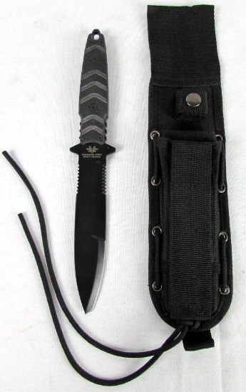 Marine Ops Besh Wedge 11.5" Fixed Blade Tactical Knife in Scabbard