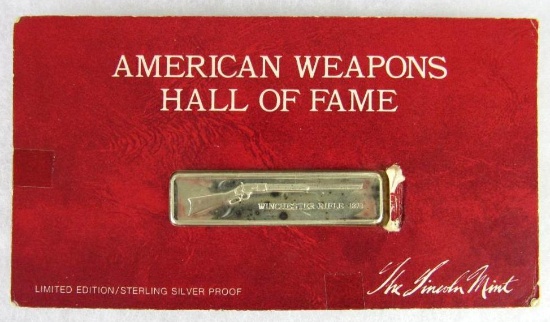 Lincoln Mint Sterling Silver 1 oz. Bar- Winchester Rifle-1873