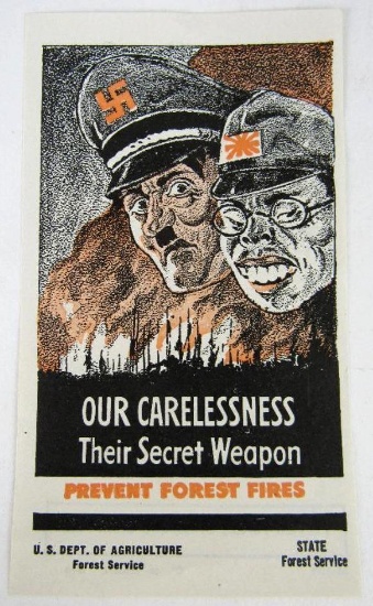Rare! WWII U.S. Propaganda Anti-Axis Small Handbill