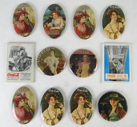 Coca Cola Group of Vintage Advertising Mirrors