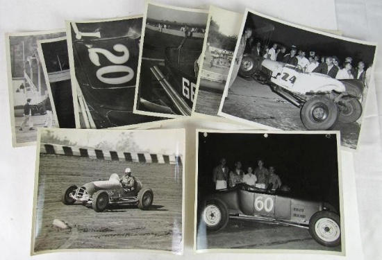 Hot Rod Car Group of (8) Original 1950's Photographs