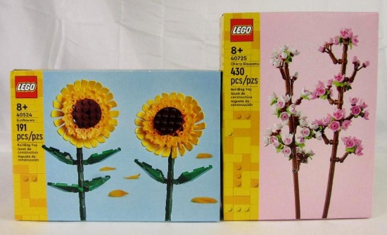 Lego #40725 Cherry Blossoms & #40524 Sunflowers MIB