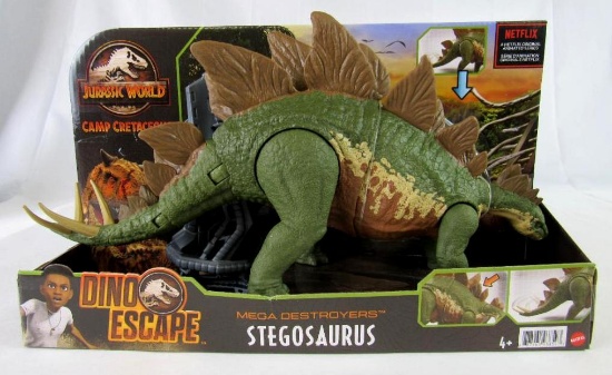 Mattel Jurassic World Camp Cretaceous Stegosaurus Mega Destroyers NIP