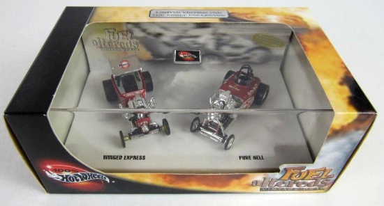 Hot Wheels 100% Fuel Altereds 2-Car Ltd Edition Boxed Set-Real Riders