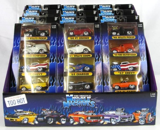 Muscle Machines 1:64 Diecast Counter Display, with (9) 5-Packs