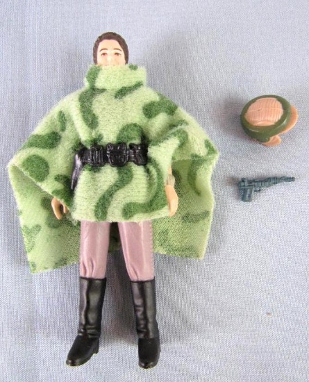 Vintage 1983 Star Wars ROTJ Princess Leia Combat Poncho Complete Kenner