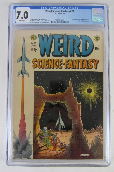 Weird Science Fantasy #24 (1954) Golden Age EC/ 1st Harlan Ellison Work! CGC 7.0 Beauty