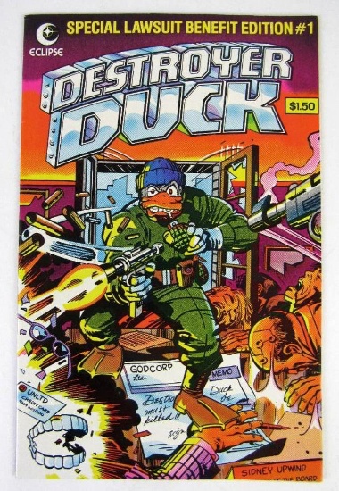 Destroyer Duck #1 (1982) Eclipse/ KEY 1st Appearance GROO