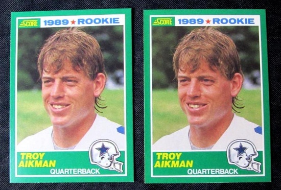 Troy Aikman Base 270 1989 Score Football #270 Troy Aikman