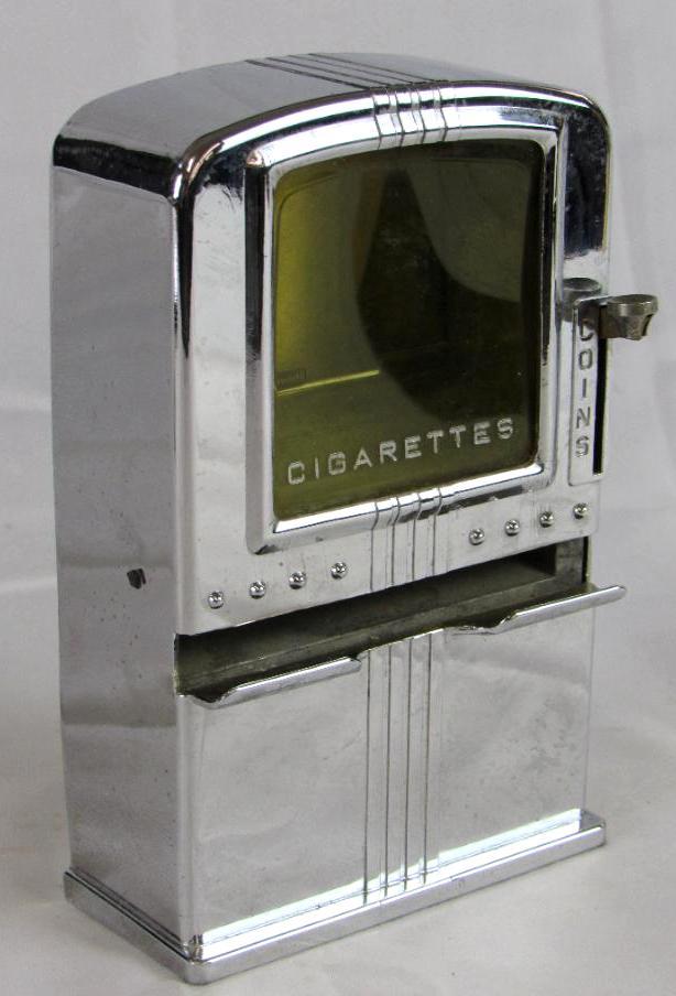 single cigarette vending machine Antique Art Deco 