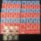 Lot (6) P&D 2000 UNC United States Mint Sets w/ State Quarters & Presidential Dollars