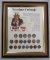 Framed US Wartime Coinage Display