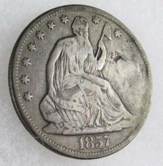 1857 Seated Liberty Half Dollar