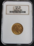 1903 $5.00 Gold Liberty Half Eagle NGC MS 60