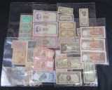 Large Estate Fresh Lot All Foreign Paper Money/ Currency