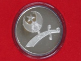 1oz. .999 Pure Silver Shriners Round