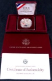 1988 US Olympic Proof Silver Dollar MIB