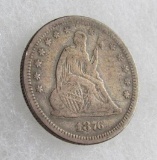 1876-S Seated Liberty Quarter