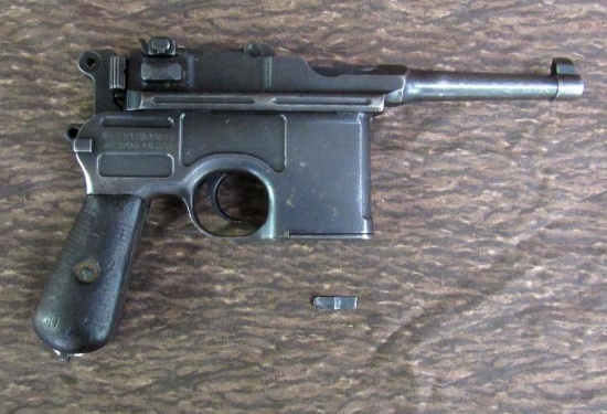 Authentic 1920's Waffenfabrik Mauser C-96 Broomhandle 7.63 x 25 Pistol