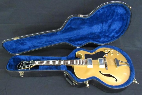 Beautiful Ibanez Artcore AK75D-GD-12-01 Hollow Body 6 String Electric Guitar