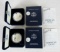 Lot (2) 2002 US Silver Eagle Bullion Coins MIB .999