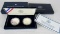 Box Set (2) 2001 Smithsonian American Buffalo US Silver Proof Bullion Coins MIB .999