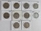 Lot (10) 1948-1953 Franklin Silver Half Dollars