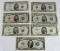 Lot (7) 1934 $5 & $10 Silver Certificates ($40 Face)