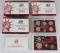 Lot (3) 1999, 2000, & 2001 US 90% Silver Proof Sets