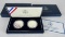 Box Set (2) 2001 Smithsonian American Buffalo US Silver Proof Bullion Coins MIB .999