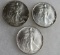 Lot (3) 1992 US .999 Silver Eagle Dollar Coins