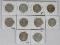 Lot (10) 1940's Mixed Date Walking Liberty Silver Half Dollars