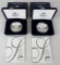 Lot (2) 2007 US Silver Eagle Bullion Coins MIB .999