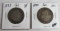 Lot (2) 1893 Columbian Exposition US Silver Half Dollar Coins
