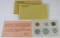 Lot (2) 1963 & 1964 P Silver Mint Proof Sets in Original Envelope